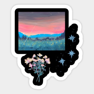 Light and Bouquet Sticker